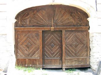 Traditional door from Romania