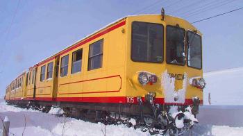 Yellow Train in Winter - Ria Sirach Apartments, Prades