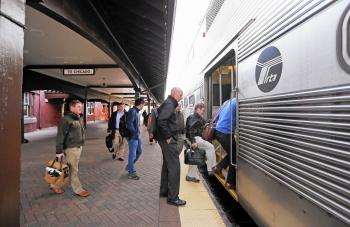 Exterior work completed on Lake Forest train station, interior ...