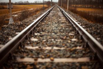 Train Tracks Into Distance Free Stock Photo - Public Domain Pictures