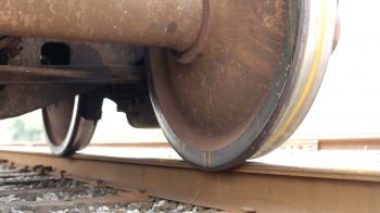 Train Wheel on Track slider shot Stock Video Footage - Videoblocks