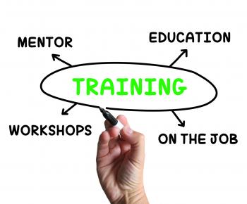 Training Diagram Shows Mentorship Education And Job Preparation