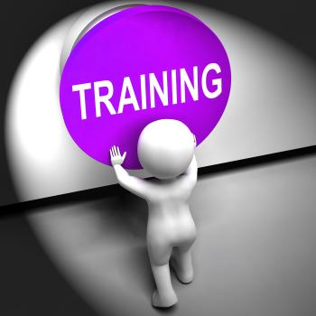 Training Pressed Means Education Induction Or Seminar