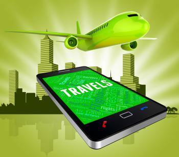 Travels Online Represents Web Site And Aircraft