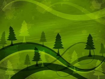 Tree Background Indicates Nature Backdrop And Meadows