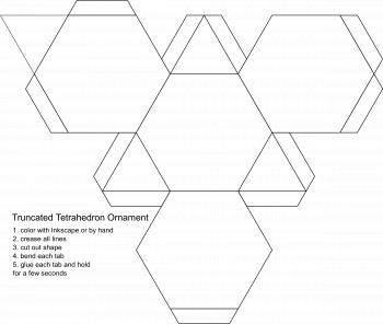 blank truncated tetrahedron ornament Icons PNG - Free PNG and Icons ...