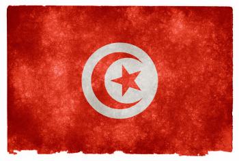 Tunisia Grunge Flag