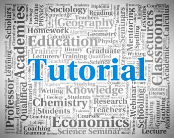 Tutorial Word Indicates Online Tutorials And College