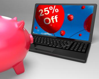 Twenty-Five Percent Off On Laptop Shows Discounts