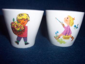 Two egg cups