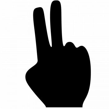 Two Fingers Icon - free download, PNG and vector