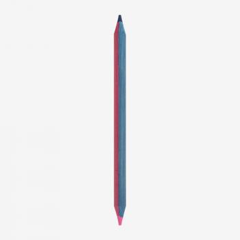 TWO-COLOUR PENCIL - BLUE AND FUCHSIA