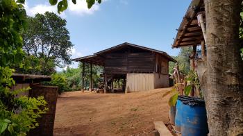 Typical house of a Mountain village in Thailand