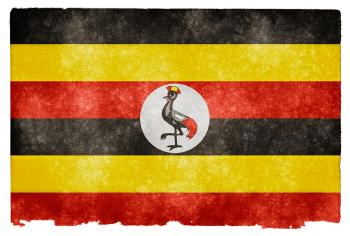 Uganda Grunge Flag