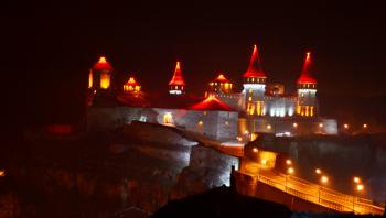 Ukrainian Castle at Night