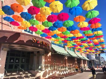 Umbrella Sky project showers downtown Pensacola with color | The Pulse
