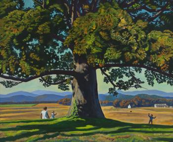 Rockwell Kent | Child Under a Tree, Virginia | Virginia Historical ...