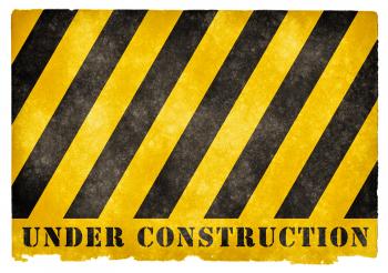 Under Construction Grunge Sign