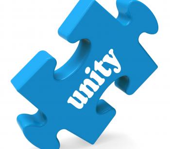 Unity Shows Partner Team Teamwork Or Collaboration