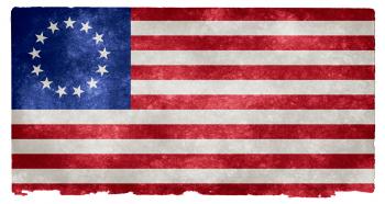 USA Betsy Ross Grunge Flag