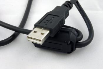 USB plug closeup