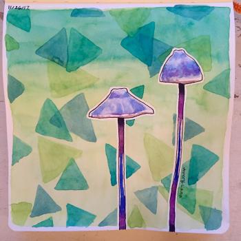 Sketchbooking fun 31 DAYS OF MUSHROOMS day 9 Medium used ...