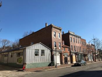 Vacant commercial buildings, 1400 block of W. Baltimore Street, Baltimore, MD 21223