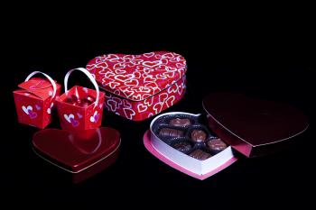 Valentines day gift and chocolates
