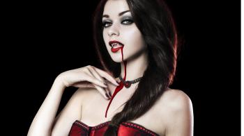 Wallpaper Vampire, Girl, Hot, HD, Creative Graphics, #3892