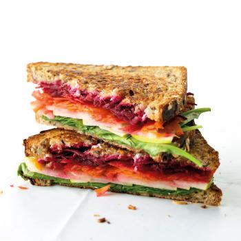Goat Cheese and Vegetable Sandwich