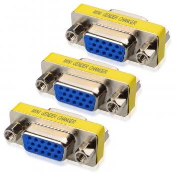 Amazon.com: Cable Matters 3-Pack HD15 VGA Coupler/SVGA Coupler (VGA ...