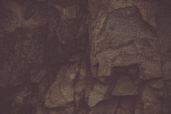 Vintage Basalt Rock Formation