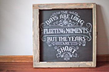 Contemporary Vintage Framed Chalkboard Vignette - Framed Art Ideas ...
