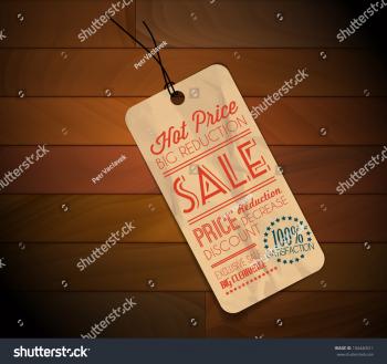 Old Retro Vintage Grunge Tag Item Stock Vector 104440511 - Shutterstock