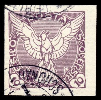 Violet Falcon Stamp