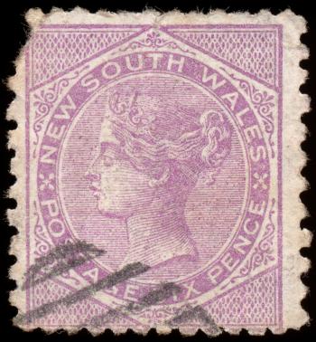 Violet Queen Victoria Stamp