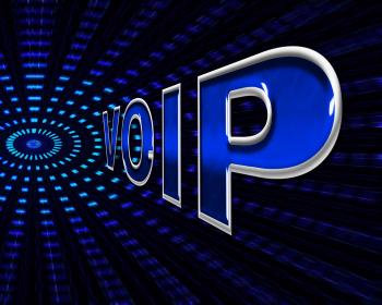 Voip Telephony Means Voice Over Broadband And Protocol