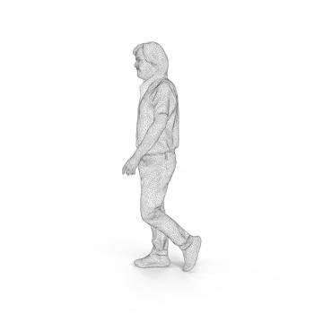 Walking Man 3D Model in Man 3DExport