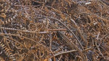 metal rust texture shavings mountain plant background waste Stock ...