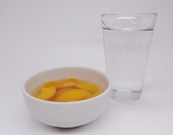 Water and fruit