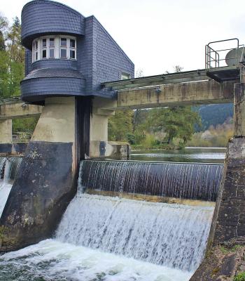 Water Flow at the Dam