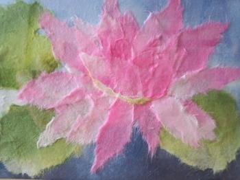 That Is Only Half The Story: Water Lily Washi Collage