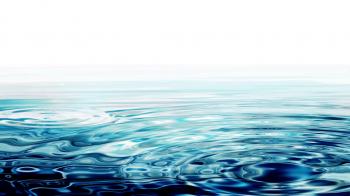 Waves, crystal clear water ripples on white background, abstract ...