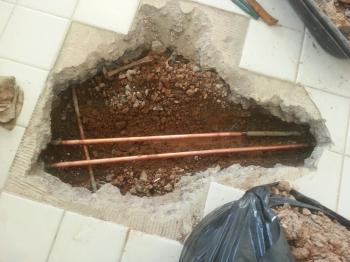 Water Seepage In Basement After Rain Concrete Slab Garage Floor ...