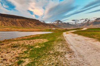 Weathered Rural Iceland Road