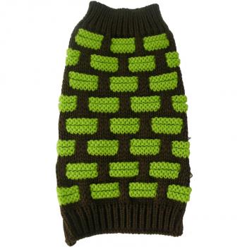 Fashion Weaved Heavy Knit Designer Ribbed Turtle Neck Dog Sweater ...