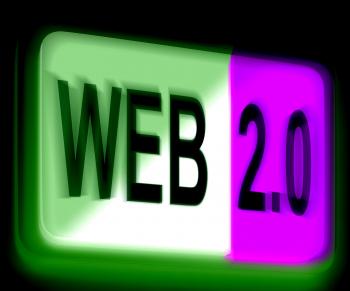 Web 20 Sign Means Dynamic User WWW