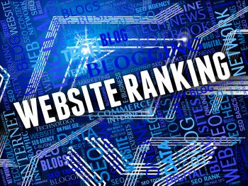 Website Ranking Shows Marketing Optimization And Online