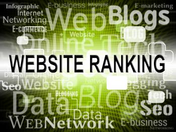 Website Ranking Shows Search Engine And Internet