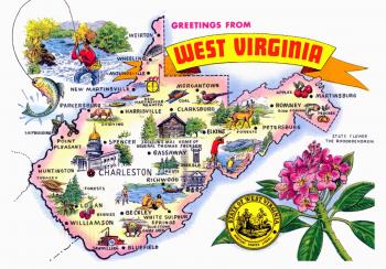 West Virginia State Maps | USA | Maps of West Virginia (WV) ﻿